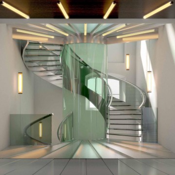 Assemblée nationale - Création d'un escalier et d'un ascenseur